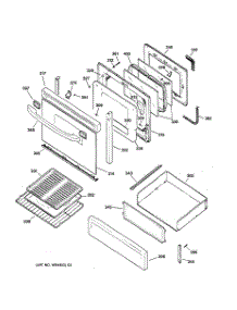 04 - Door & Drawer Parts parts for Ge Range JGBP79BEA1BB from AppliancePartsPros.com