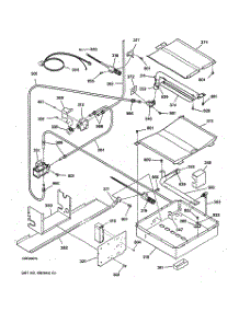 04 - Oven Burner parts for Ge Range JGSP23WEW1WW from AppliancePartsPros.com