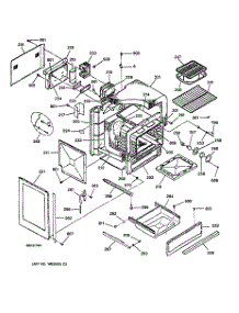 02 - Body & Drawer Parts parts for Ge Range JGSP23BEW1BB from AppliancePartsPros.com
