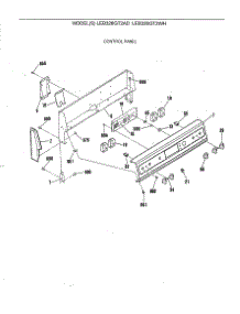 04 - Control Panel parts for Ge Range LEB326GT2WH from AppliancePartsPros.com