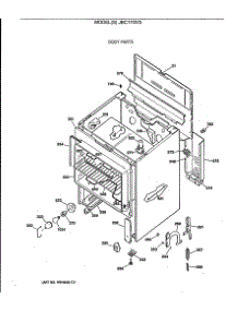 02 - Body Parts parts for Ge Range JBC17GV3 from AppliancePartsPros.com