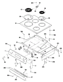 03 - Section3 parts for Ge Range JMP29GT1BB from AppliancePartsPros.com