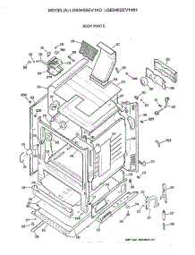 03 - Body Parts parts for Ge Range LGB346SEV1AD from AppliancePartsPros.com