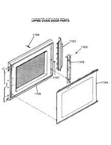 08 - Upper Oven Door Parts parts for Ge Range JGHC60GEN7 from AppliancePartsPros.com