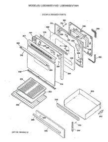 04 - Door & Drawer Parts parts for Ge Range LGB346SEV1AD from AppliancePartsPros.com