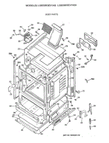 03 - Body Parts parts for Ge Range LGB336GEV1WH from AppliancePartsPros.com