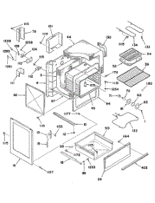 03 - Section3 parts for Ge Range 24488W0 from AppliancePartsPros.com