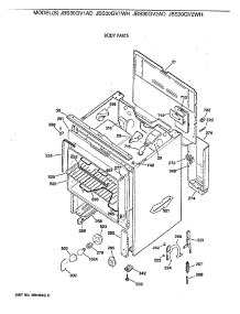 02 - Body Parts parts for Ge Range JBS30GV1AD from AppliancePartsPros.com