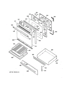 04 - Door & Drawer Parts parts for Ge Range LGB356GEV3WH from AppliancePartsPros.com