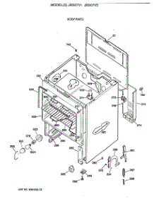 02 - Body Parts parts for Ge Range JBS07V1 from AppliancePartsPros.com