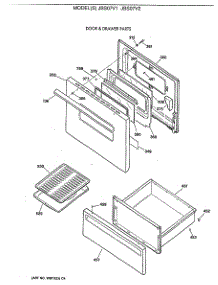 03 - Door & Drawer Parts parts for Ge Range JBS07V1 from AppliancePartsPros.com