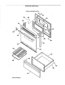 03 - Door & Drawer Parts parts for Ge Range JBS17GV3 from AppliancePartsPros.com