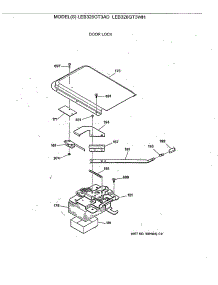 05 - Door Lock parts for Ge Range LEB326GT3AD from AppliancePartsPros.com