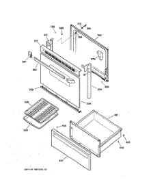 03 - Door & Drawer parts for Ge Range JBS03GV4 from AppliancePartsPros.com