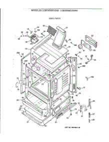 03 - Body Parts parts for Ge Range LGB336GEV2WH from AppliancePartsPros.com