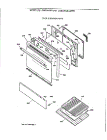 04 - Door & Drawer Parts parts for Ge Range LGB336GEV2WH from AppliancePartsPros.com