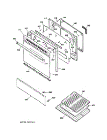 04 - Door & Drawer Parts parts for Ge Range LGB336GEV3AD from AppliancePartsPros.com