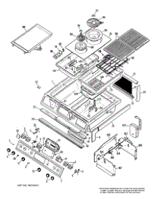 02 - Section2 parts for Ge Range JSP49G1J1 from AppliancePartsPros.com