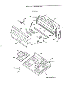 02 - Cooktop parts for Ge Range LGB600GET4BC from AppliancePartsPros.com