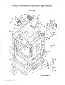 03 - Body Parts parts for Ge Range LGB356GEV2WH from AppliancePartsPros.com