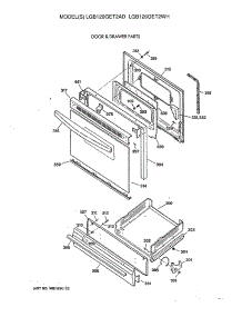 04 - Door & Drawer Parts parts for Ge Range LGB126GET2AD from AppliancePartsPros.com