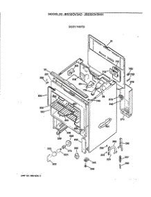 02 - Body Parts parts for Ge Range JBS30GV3AD from AppliancePartsPros.com