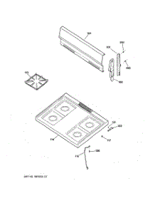 02 - Cooktop parts for Ge Range LGB126GEV3WH from AppliancePartsPros.com