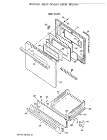 04 - Body Parts parts for Ge Range JGBS21SEV2WH from AppliancePartsPros.com
