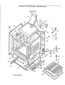 02 - Body Parts parts for Ge Range LGB126GEV2WH from AppliancePartsPros.com