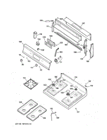 02 - Control Panel & Cooktop parts for Ge Range LGB336GEV3WH from AppliancePartsPros.com
