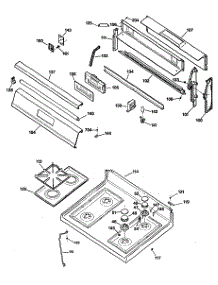 02 - Section2 parts for Ge Range LGB600GET1BC from AppliancePartsPros.com
