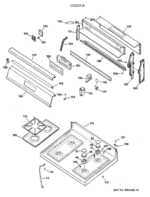 02 - Cooktop parts for Ge Range LGB600GET3BC from AppliancePartsPros.com