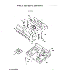 02 - Cooktop parts for Ge Range JGBS21SEV3AD from AppliancePartsPros.com