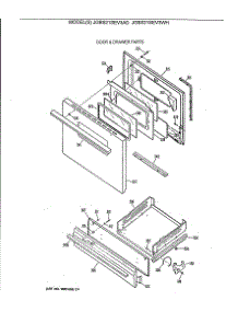 04 - Door & Drawer Parts parts for Ge Range JGBS21SEV3AD from AppliancePartsPros.com