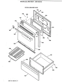 03 - Door & Drawer Parts parts for Ge Range JBS18GV2 from AppliancePartsPros.com