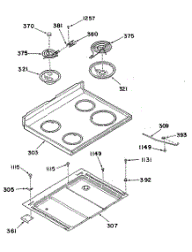 02 - Section2 parts for Ge Range 22388L0 from AppliancePartsPros.com