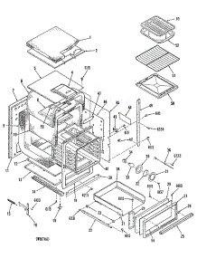 03 - Section3 parts for Ge Oven L2J345GEL0 from AppliancePartsPros.com