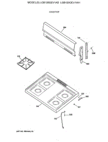 02 - Cooktop parts for Ge Range LGB126GEV1AD from AppliancePartsPros.com