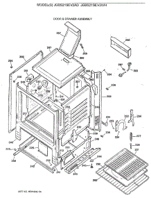03 - Door & Drawer Assembly parts for Ge Range JGBS21SEV2AD from AppliancePartsPros.com
