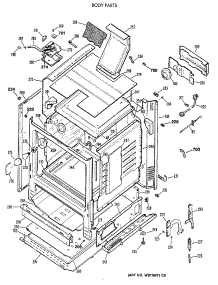 03 - Body Parts parts for Ge Range LGB336GET2AD from AppliancePartsPros.com