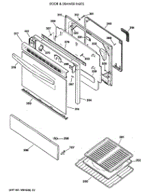 04 - Door & Drawer Parts parts for Ge Range LGB336GET2AD from AppliancePartsPros.com