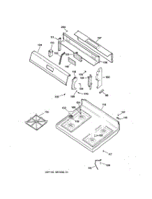 02 - Control Panel & Cooktop parts for Ge Range JGBS21PEA2AD from AppliancePartsPros.com