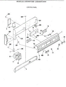 04 - Control Panel parts for Ge Range LEB356WT2WW from AppliancePartsPros.com