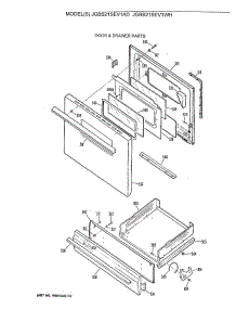04 - Door & Drawer Parts parts for Ge Range JGBS21SEV1AD from AppliancePartsPros.com
