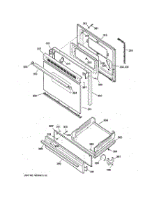 04 - Door & Drawer parts for Ge Range LGB146GEV5AD from AppliancePartsPros.com