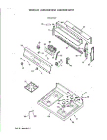 02 - Cooktop parts for Ge Range LGB346SEV2WH from AppliancePartsPros.com