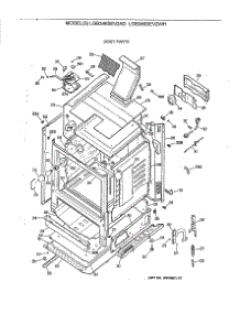 03 - Body Parts parts for Ge Range LGB346SEV2WH from AppliancePartsPros.com