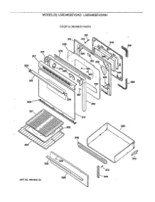 04 - Door & Drawer Parts parts for Ge Range LGB346SEV2WH from AppliancePartsPros.com