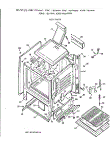 03 - Body Parts parts for Ge Range JGBC18EV4WW from AppliancePartsPros.com