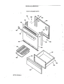 03 - Door & Drawer Parts parts for Ge Range JBS03GV2 from AppliancePartsPros.com